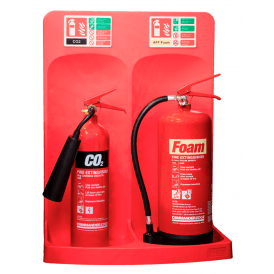 Commander Double Extinguisher Stand Red