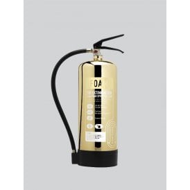 6 Litre Foam Extinguisher - Polished Gold