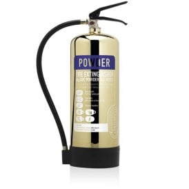 6KG Dry Powder Extinguisher - Polished Gold