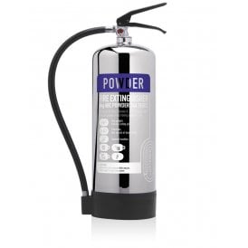 9KG Dry Powder Extinguisher - Stainless Steel 